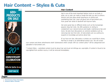 Tablet Screenshot of haircontent.com